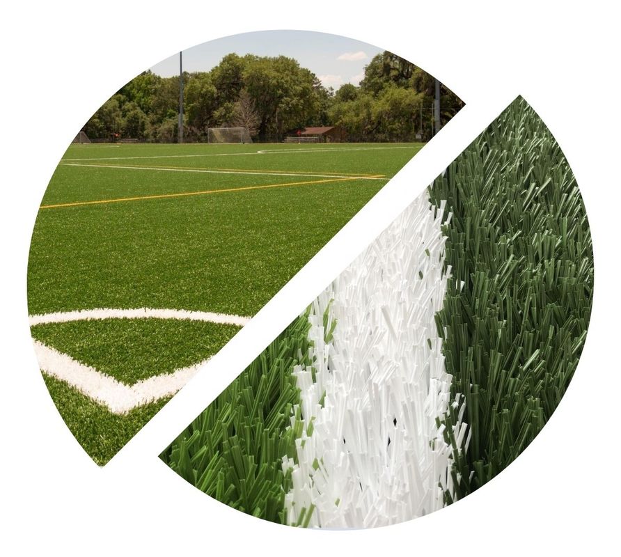SBR Latex Soccer Artificial Grass 30mm Backyard Turf Soccer Field